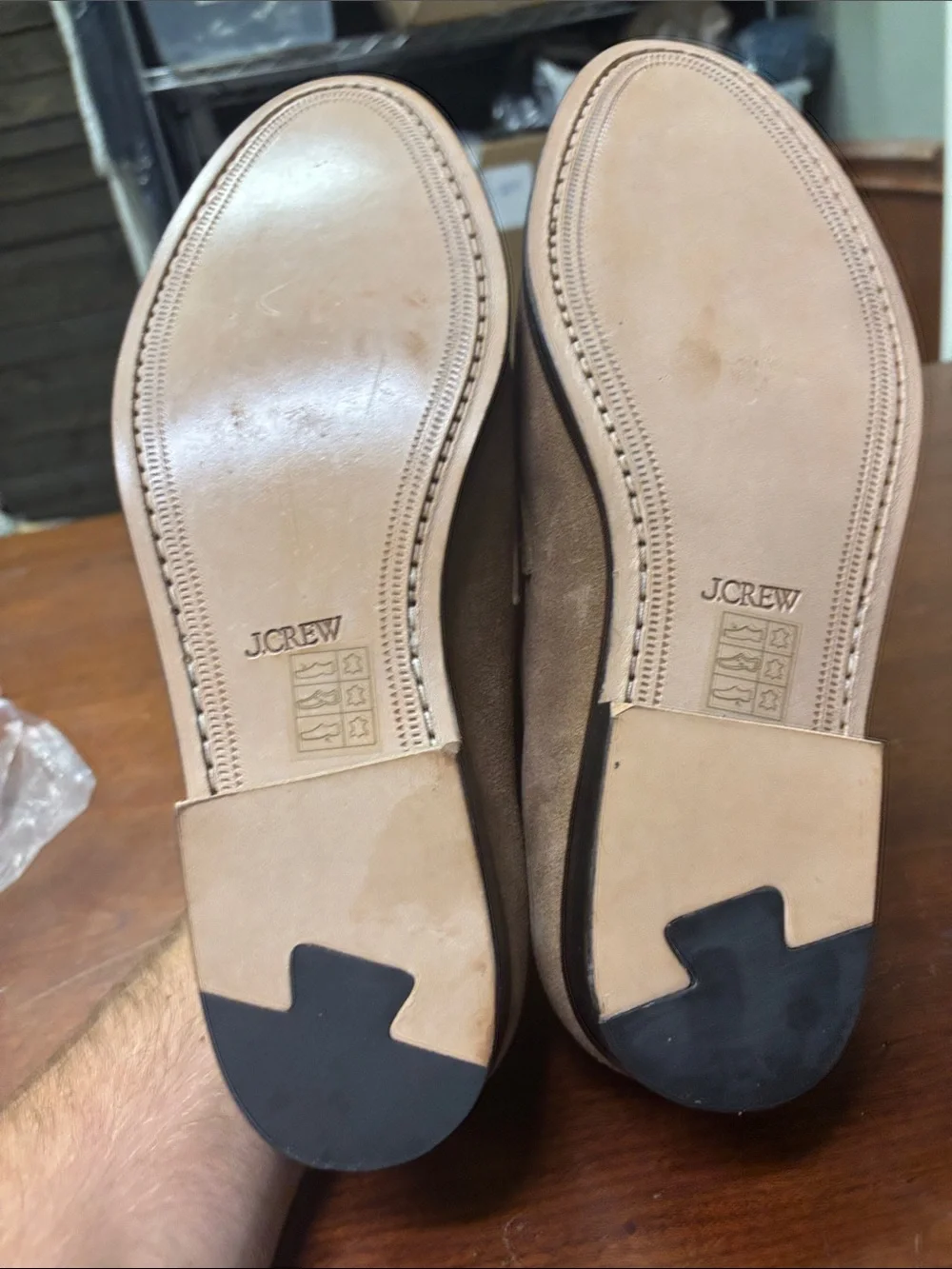 J Crew Tan Suede Dressy Loafers - Picture 4 of 5